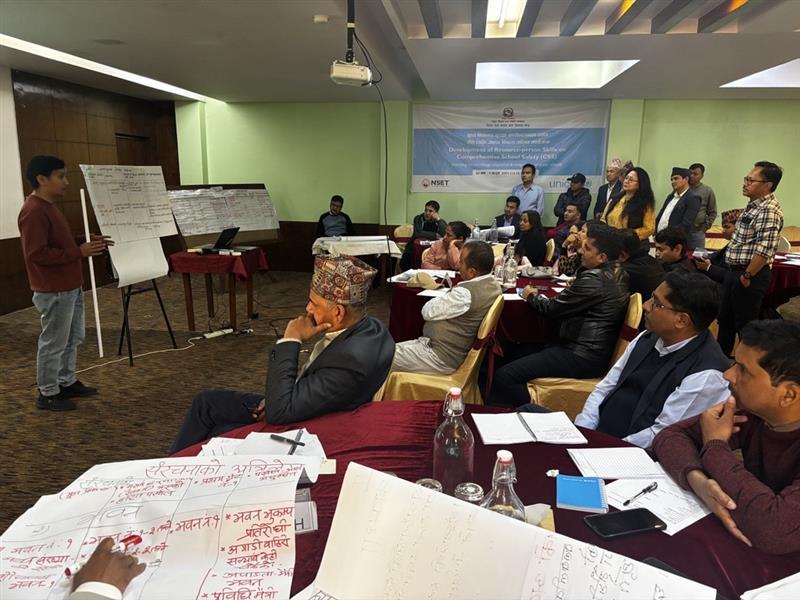 Participants presenting group work